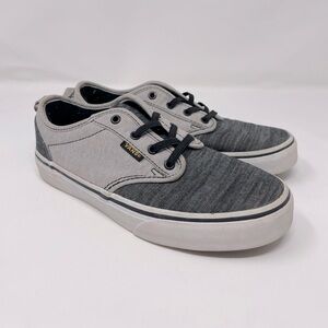 Vans Atwood Chambray/Grey Slip On Tennis Shoes